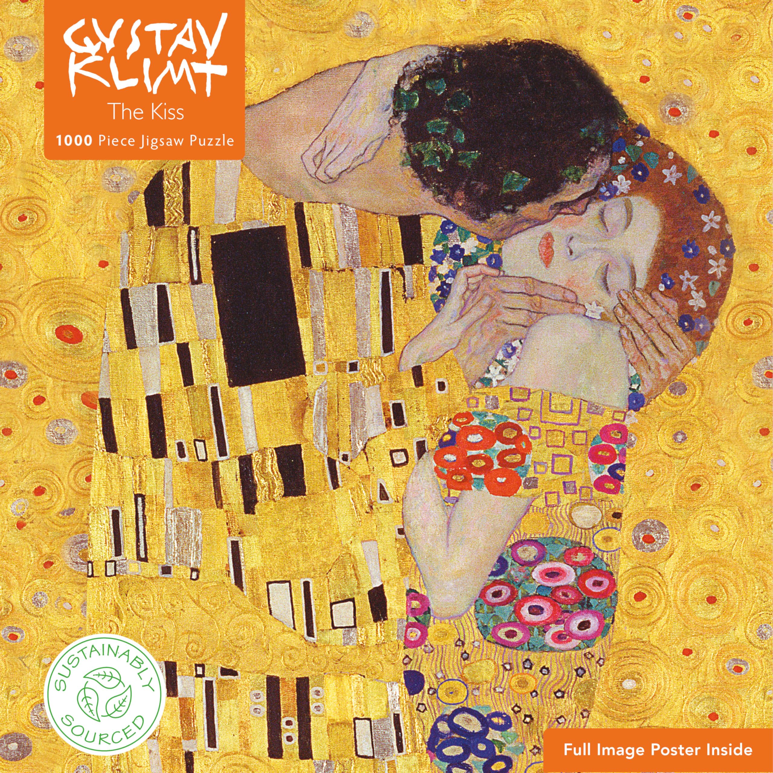 Amazon.com: Adult Sustainable Jigsaw Puzzle Gustav Klimt: The Kiss